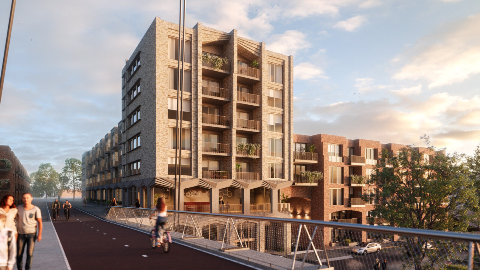 Nieuwbouw duurzaam wooncomplex Almanak in Utrecht